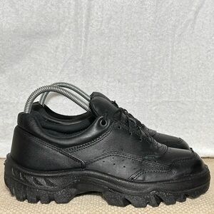 Rocky Womens Black Leather TMC Public Service Oxford Duty Work Shoes SZ 8